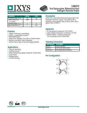 LDA212S Datasheet PDF IXYS CORPORATION