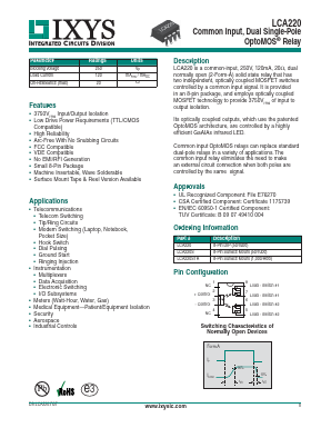 LCA220S Datasheet PDF IXYS CORPORATION