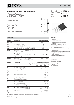 FCC21-12IO Datasheet PDF IXYS CORPORATION