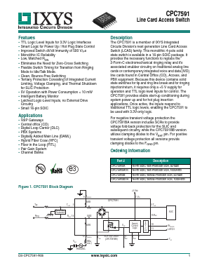 CPC7591BA Datasheet PDF IXYS CORPORATION