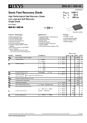 DHG20I1200HA Datasheet PDF IXYS CORPORATION