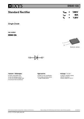 DSI45-12A_ Datasheet PDF IXYS CORPORATION