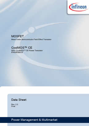 IPA50R380CE Datasheet PDF Infineon Technologies AG