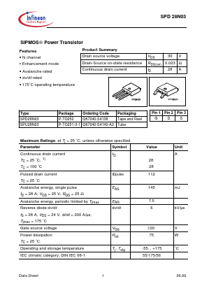 Q67040-S4140-A2 Datasheet PDF Infineon Technologies