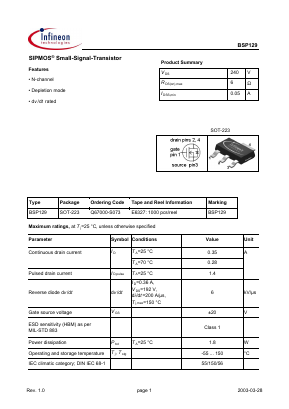 Q67000-S073 Datasheet PDF Infineon Technologies