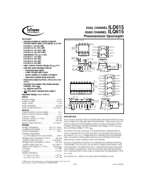ILD615 Datasheet PDF Infineon Technologies