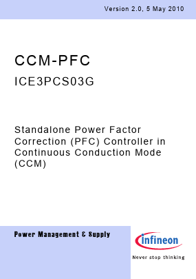 ICE3PCS03G Datasheet PDF Infineon Technologies