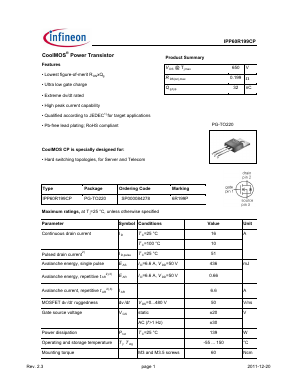 SP000084278 Datasheet PDF Infineon Technologies