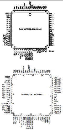SAB83C515A-5M18-T3 Datasheet PDF Infineon Technologies