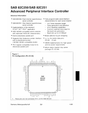 SAB82C250-N Datasheet PDF Infineon Technologies