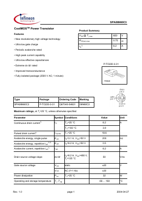 Q67040-S4631 Datasheet PDF Infineon Technologies