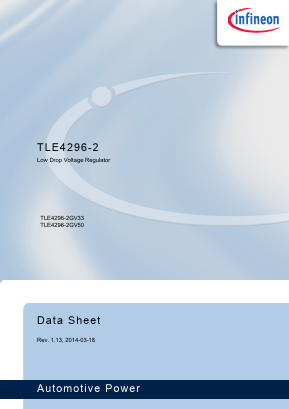 TLE4296-2 Datasheet PDF Infineon Technologies