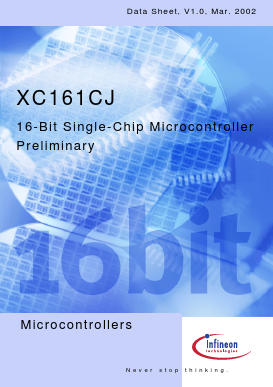 SAF-XC161CJ-16F20F_02 Datasheet PDF Infineon Technologies