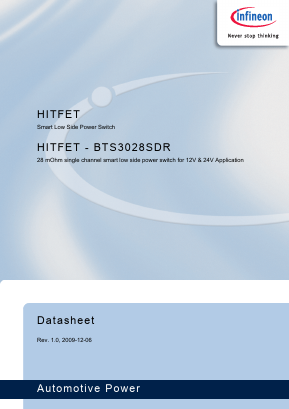 BTS3028SDR Datasheet PDF Infineon Technologies