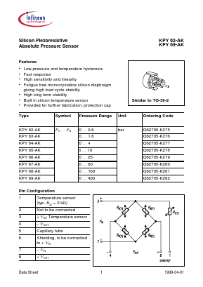 KPY62-AK Datasheet PDF Infineon Technologies