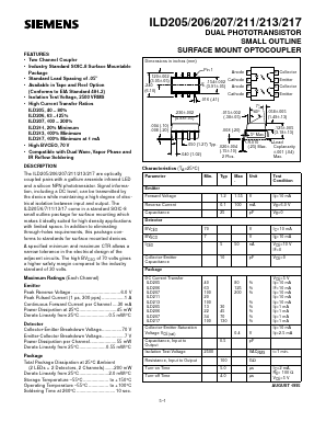 ILD207 Datasheet PDF Infineon Technologies