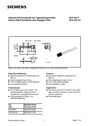 Q62702-P5052 Datasheet PDF Infineon Technologies