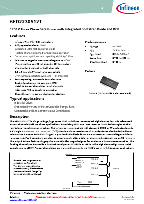 6ED2230S12T Datasheet PDF Infineon Technologies