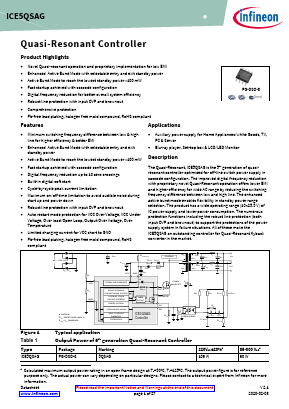 ICE5QSAG Datasheet PDF Infineon Technologies