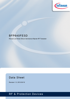 BFP640FESD Datasheet PDF Infineon Technologies