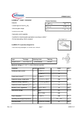 SP000088489 Datasheet PDF Infineon Technologies