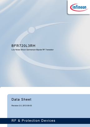 BFR720L3RH Datasheet PDF Infineon Technologies