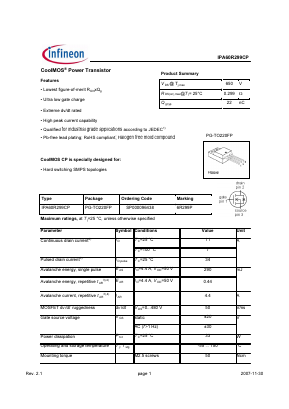 SP000096438 Datasheet PDF Infineon Technologies