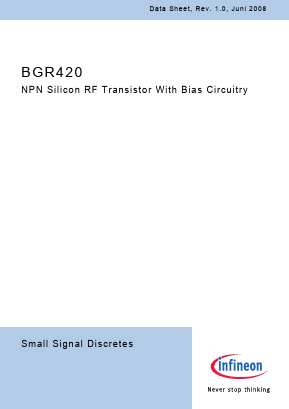 BGR420 Datasheet PDF Infineon Technologies