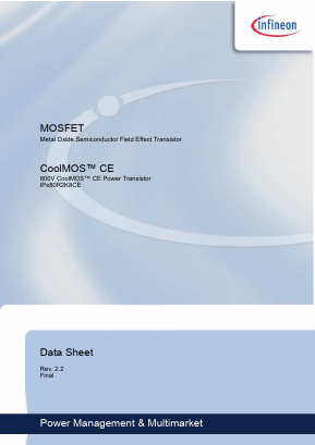 IPD80R2K8CE Datasheet PDF Infineon Technologies