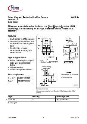 GMRS6 Datasheet PDF Infineon Technologies