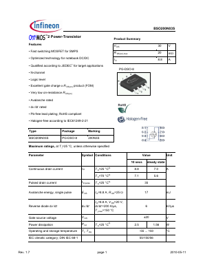 200N3S Datasheet PDF Infineon Technologies