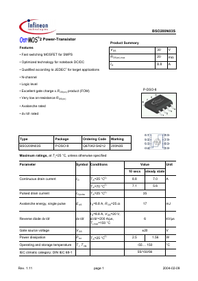 200N3S Datasheet PDF Infineon Technologies