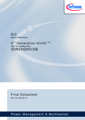 IDW20G65C5B Datasheet PDF Infineon Technologies