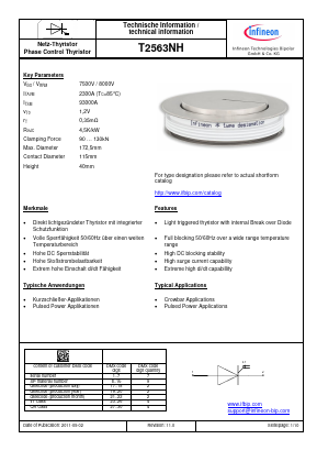 T2563NH Datasheet PDF Infineon Technologies