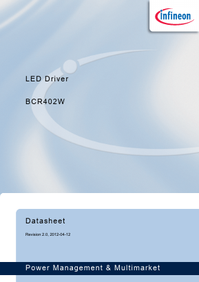 BCR402W Datasheet PDF Infineon Technologies