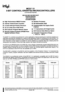 N8031AH Datasheet PDF Intel