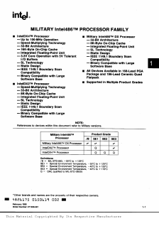 MQ81486DX2-33 Datasheet PDF Intel