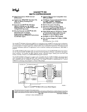 A387DX Datasheet PDF Intel