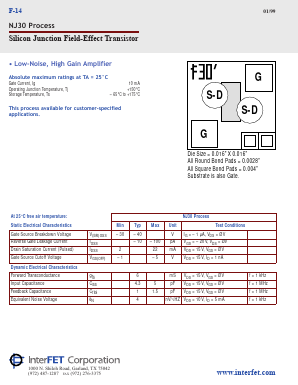 NJ30 Datasheet PDF InterFET 