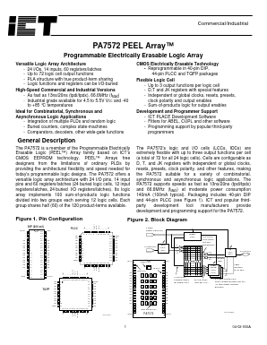 PA7572 Datasheet PDF International Cmos Technology