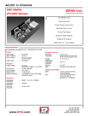 IFC350-24B Datasheet PDF International Power DC Power Supplies