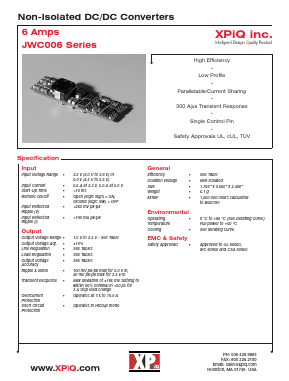 JWC006 Datasheet PDF International Power DC Power Supplies