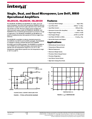 ISL28230CBZ Datasheet PDF Intersil