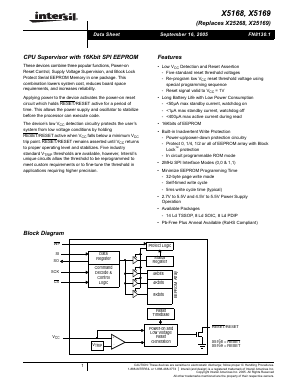 X5169 Datasheet PDF Intersil