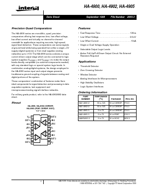 HA-4900 Datasheet PDF Intersil