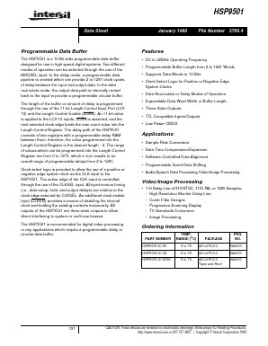 HSP9501JC-32 Datasheet PDF Intersil