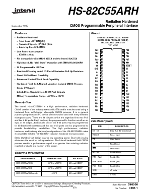HS1-82C55ARH-8 Datasheet PDF Intersil