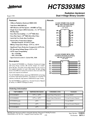 HCTS393K Datasheet PDF Intersil