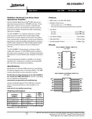 5962R9569001TCC Datasheet PDF Intersil