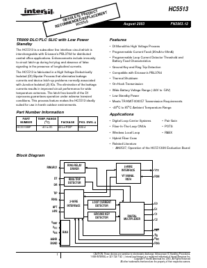 HC5513 Datasheet PDF Intersil